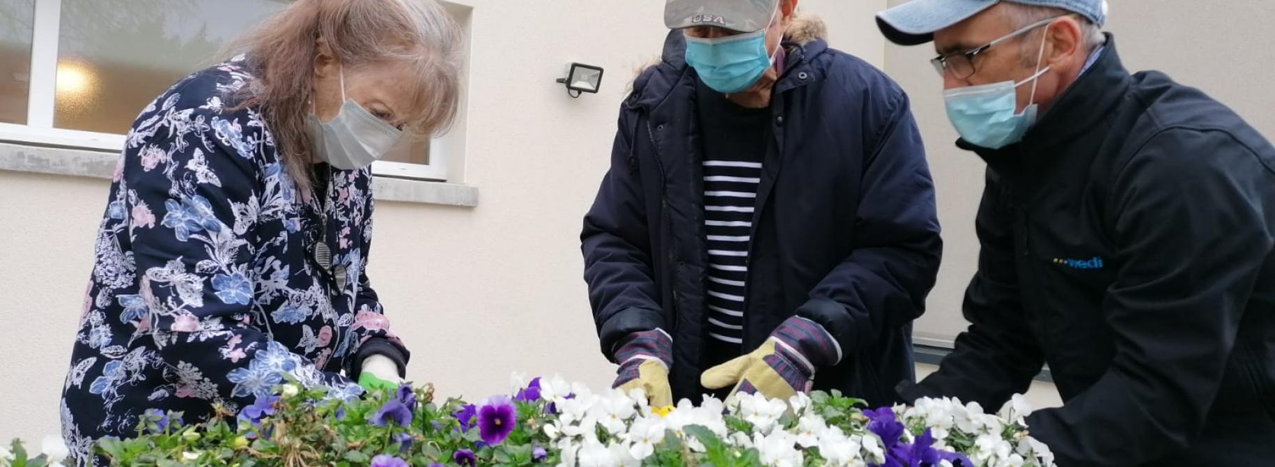 Jardinage à la résidence Le Chanzy