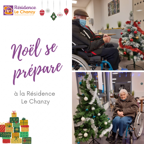 Préparation de Noël à la Résidence MAINTIEN ADOM Le Chanzy